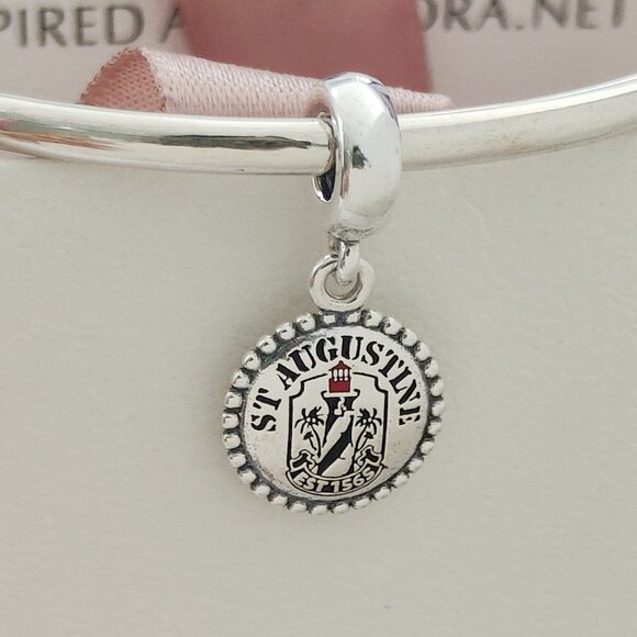 Pandora Jewelry - Pandora St. Augustine Florida Lighthouse Exclusive Charm Travel Pendant with box